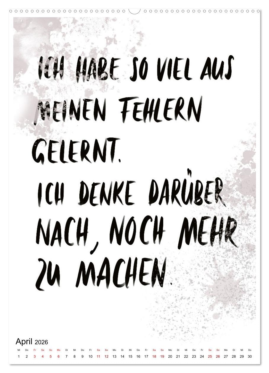 Angesagtes-Sprüche für alle Lebenslagen (Wandkalender 2026 DIN A2 hoch), CALVENDO Monatskalender: Witzige Sprüche für die Prise Humor im Alltag (CALVENDO Spass)
