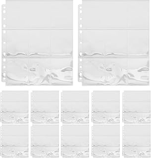HOOTNEE 50 Peças 9 Porta-Cartões De Jogo Mangas Protetoras De Cartão 9 Páginas De Bolso Mangas De Fichário De Cartão Mangas De Cartão De Foto Fichário De Bolso Mangas De Cartão De