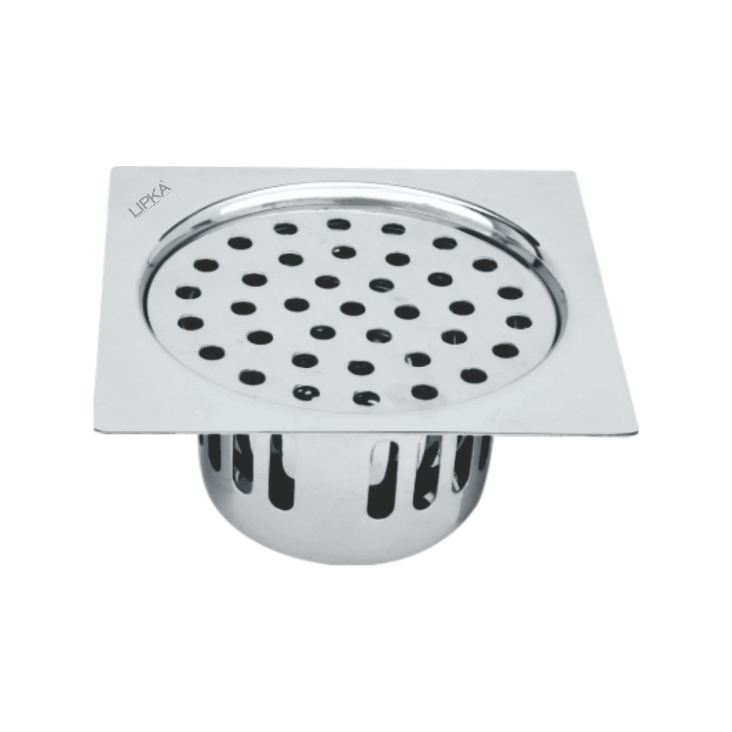 LIPKA Square Flat Cut Floor Drain with Cockroach Trap | 5 x 5 Inches Floor Drainer | 304-Grade Stainless Steel Floor Trap | Glossy Finish Drain Jali (B083KJMPX6) Amazon Price History, Amazon Price Tracker