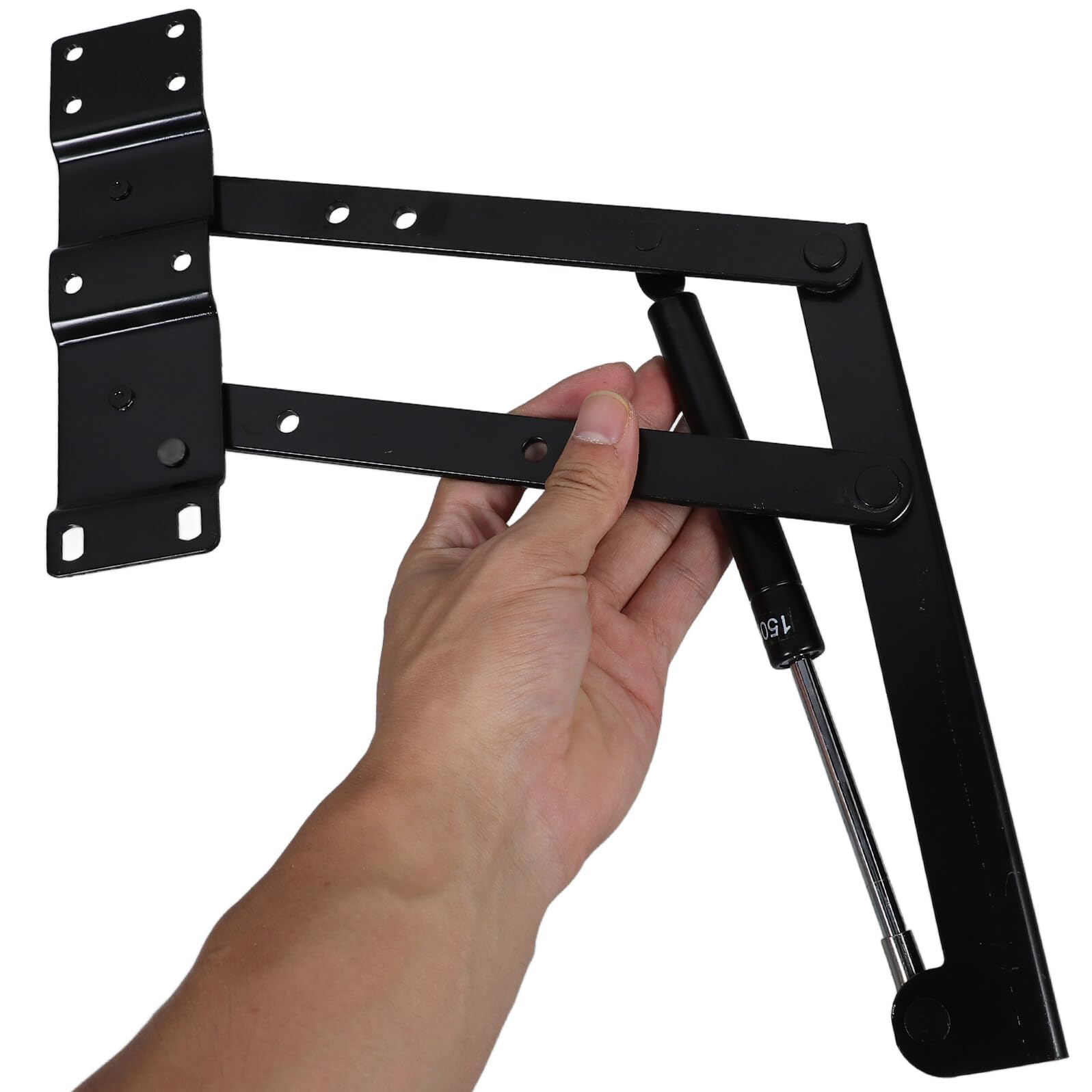 TEHAUX Soporte Elevador Plegable de Hierro para Mesa de Centro y Té, Estructura Resistente Resorte, Ahorro de Espacio, Adecuado para Mesas Elevadoras Funcionales