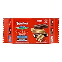 Vista 19 de Loacker Classic - Galletas de oblea de chocolate premium, crujientes con relleno de crema de chocolate - Paquete múltiple de 12 paquetes