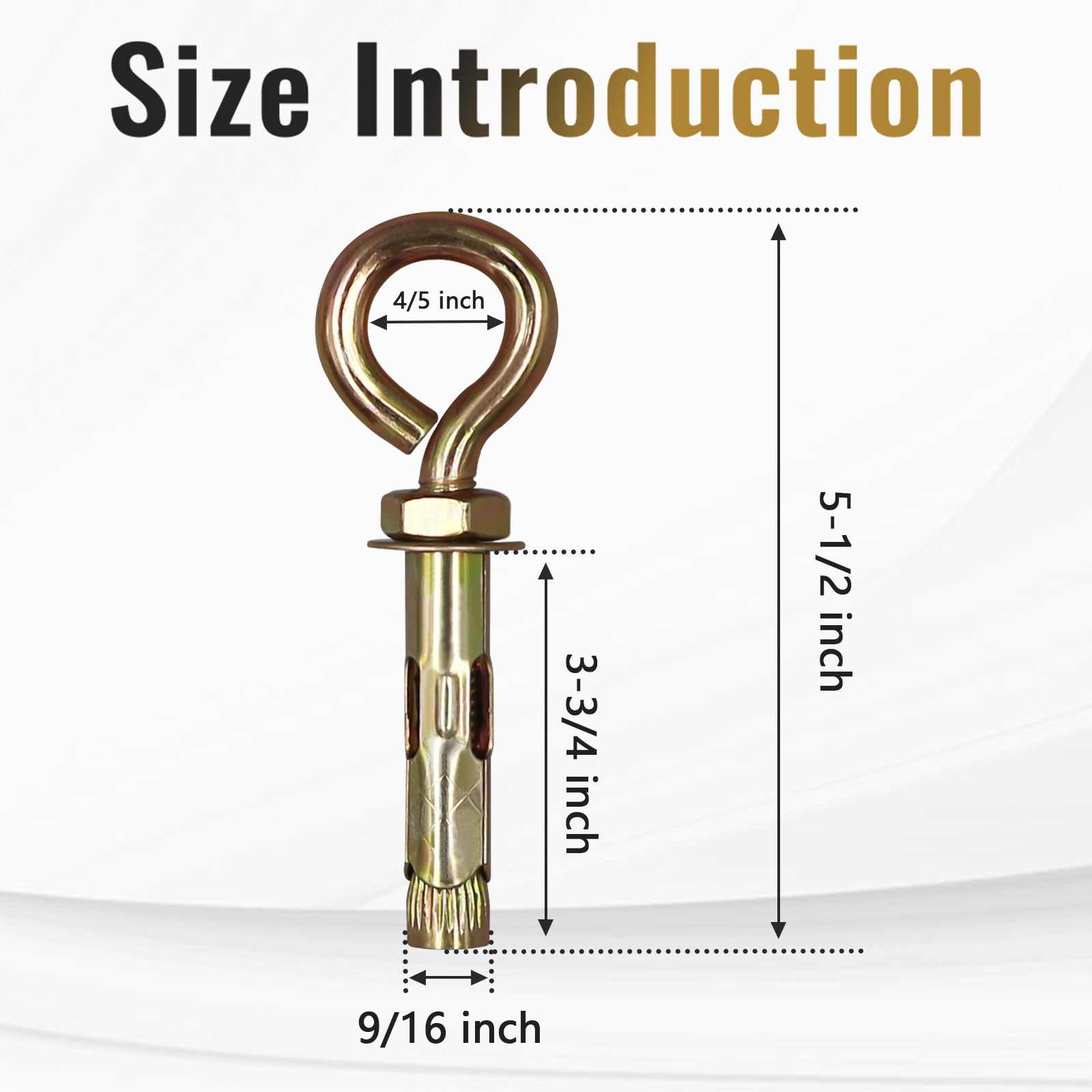 Concrete Eye Bolt Anchors - Secure Brick & Masonry -2 Concrete Eye Bolt Anchors - Secure Brick & Masonry -2