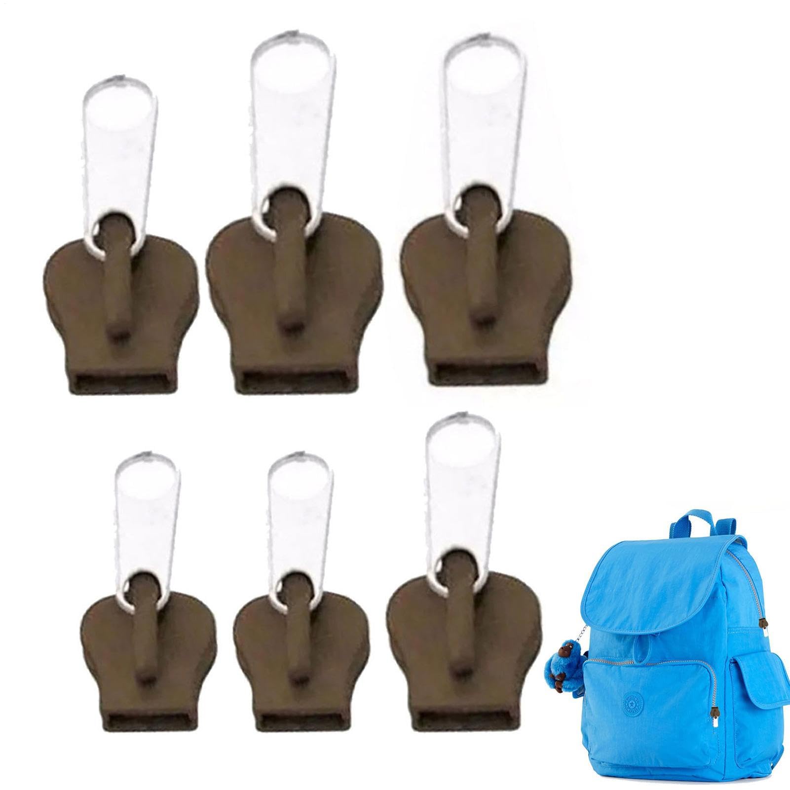 Kit Per La Riparazione Delle Cerniere 6 Pezzi di Forniture per Cucito | Pomelli e Testine di Cerniera per Lavori Artigianali Cappotti Giacca Valigie Zaini Tende