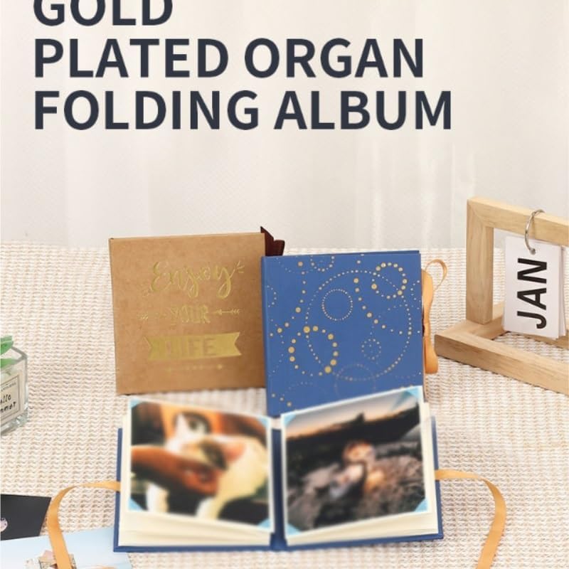Accordion Folding Album Commemorative Photo Postcard Small Card