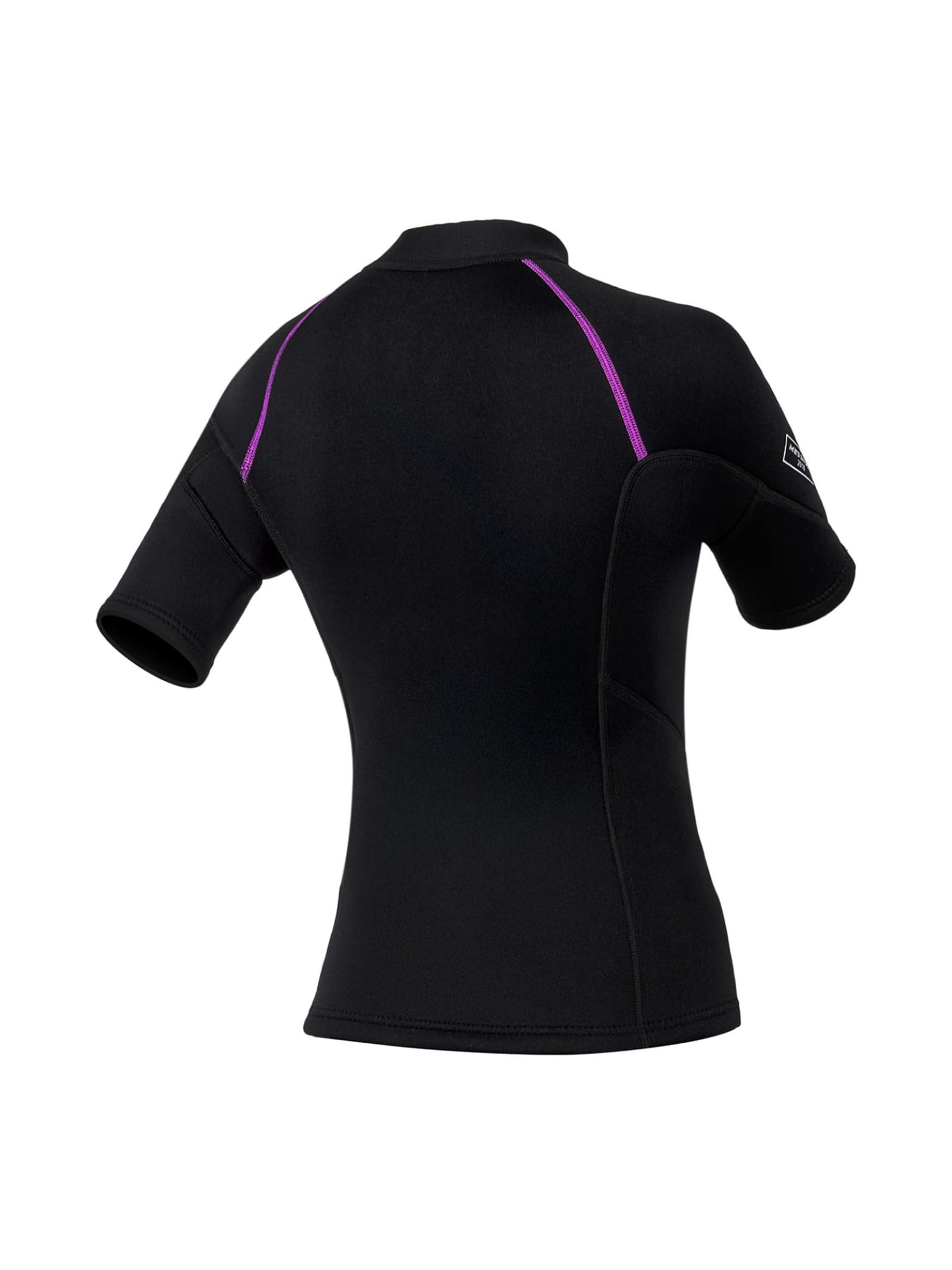 Haut de Combinaison Neoprène 1.5 MM pour Femme Veste Plongée Surf Manches Courtes Zippé Ouvert Devant