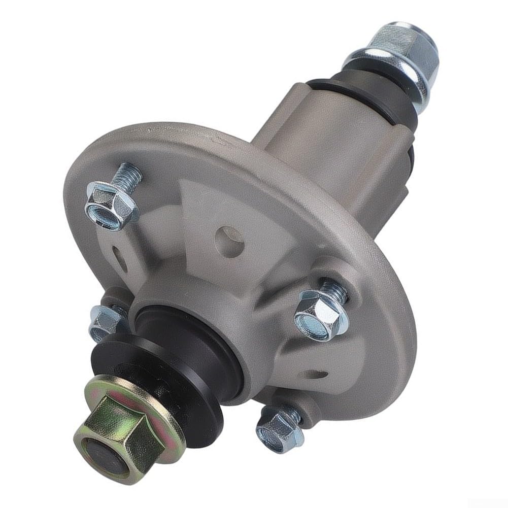 Conjunto de husillo para GY21098 GY20454 AU15811 GX21694 Parte de cubierta de cortacésped compatible con modelos de tractor X146R X155R X165 Carcasa de metal plateado