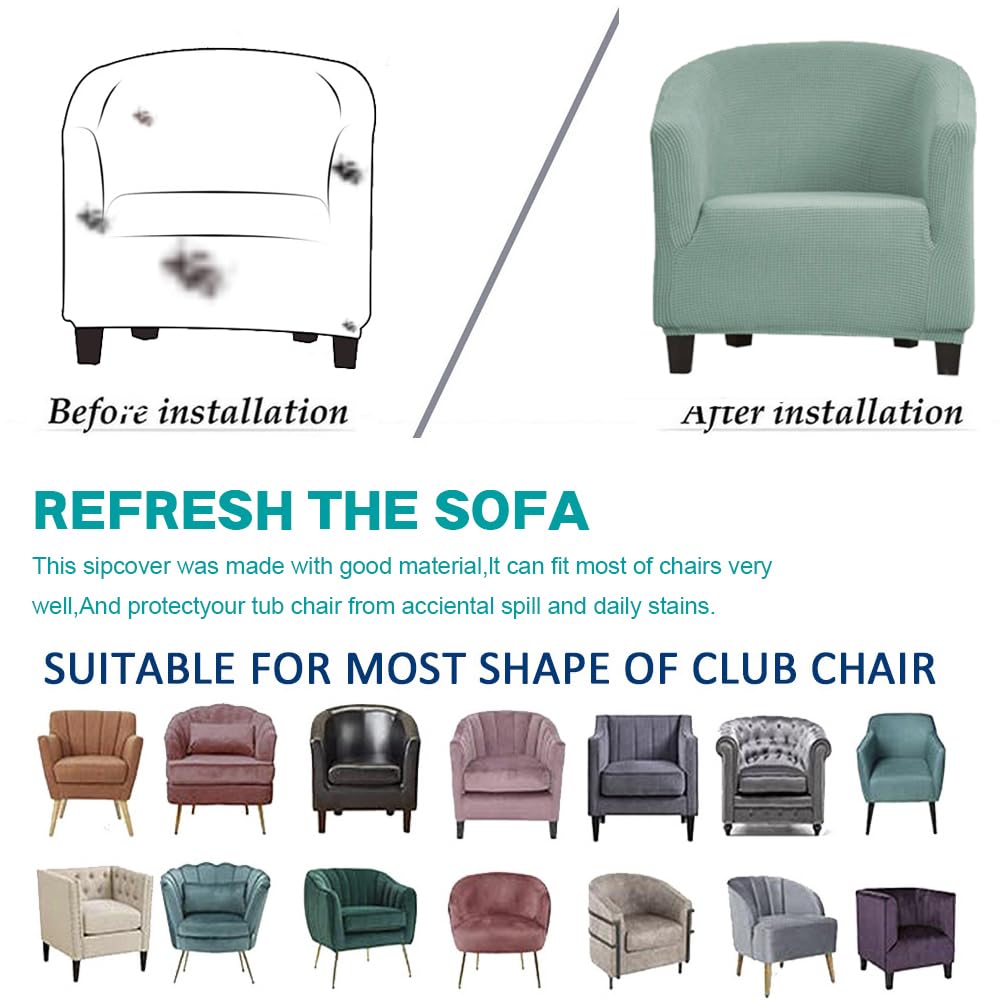 Housse De Fauteuil Extensible Highdi – Style Chesterfield – Rose Clair – Avec Accoudoirs Et Bandes Antidérapantes