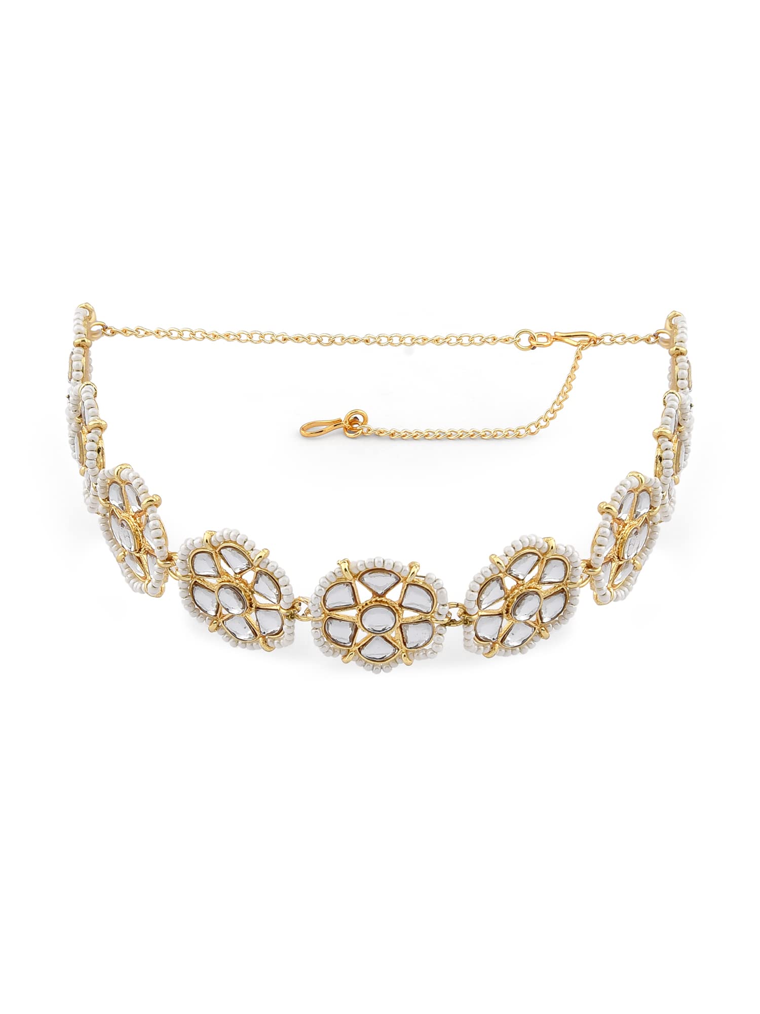 See full amazon price history chart for Zaveri Pearls Gold Tone Kundan & Pearls Studded Flowers Ethnic Head Chain For Women-ZPFK13107 Zaveri Pearls Gold Tone Kundan & Pearls Studded Flowers Ethnic Head Chain For Women-ZPFK13107 (B09YNWFTV5) Amazon Price History, Amazon Price Tracker