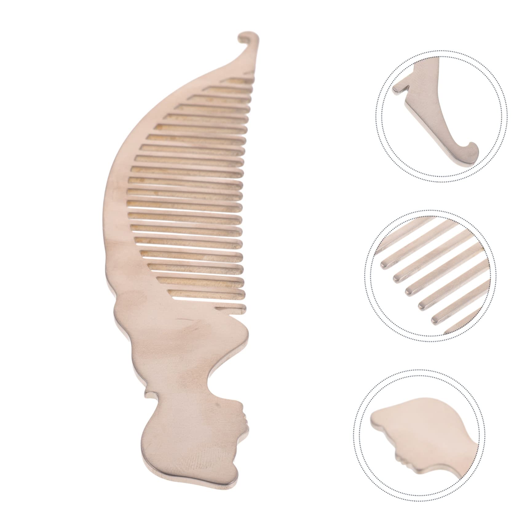Beaupretty Peine de Titanio Ligero y Antiestático Adecuado para Uso en Casa y Viajes para para Cortar el Pelo Aleación Resistente y Fácil de Limpiar