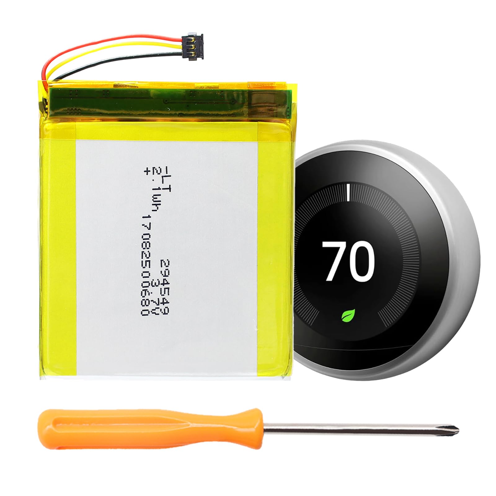 Amazon.com: WRUMI for Nest Thermostat Battery 3rd Generation: TL284443 Battery  Replacement for Nest Learning Thermostat gen 3 A0013 T3007ES Smart Home  with Tool : Tools & Home Improvement