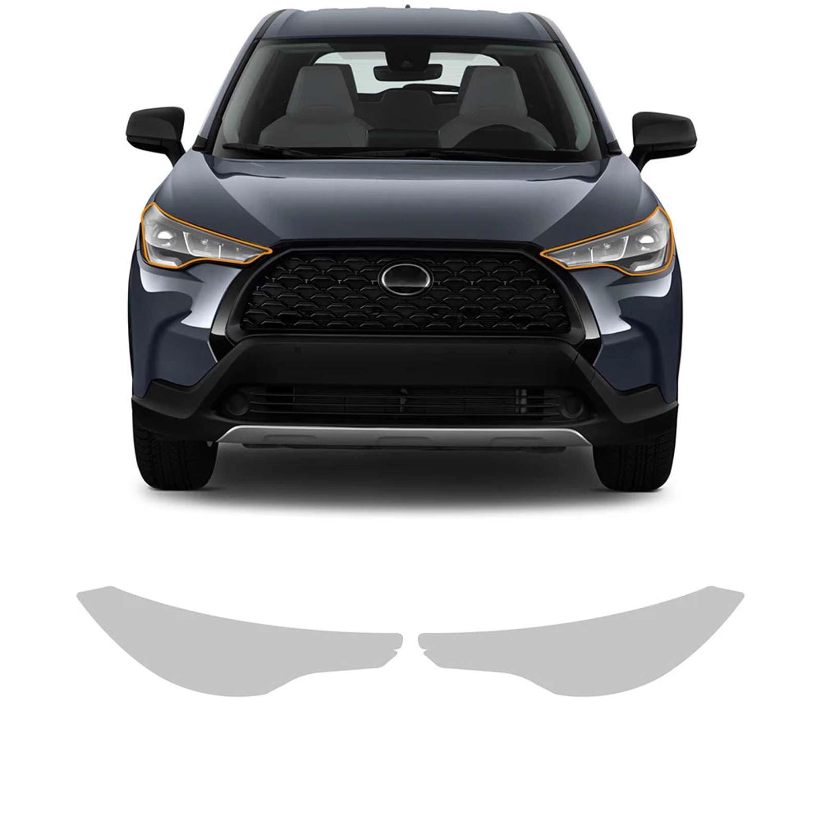 Película de protección de pintura para faros y retrovisor de Toyota Corolla Cross 2022-2024