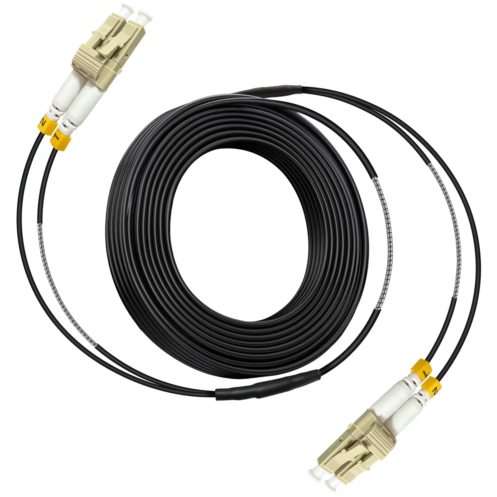 Amazon.co.jp: アーマード光ケーブル 3m - LC/LC コネクタ OM3 マルチ