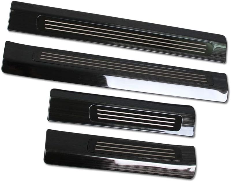 🛒 Flаѕh Sаlе Rqing for Volvo XC90 2016 2017 2018 2019 2020 2021 Outside Door Sill Plate Cover Trims (Black)