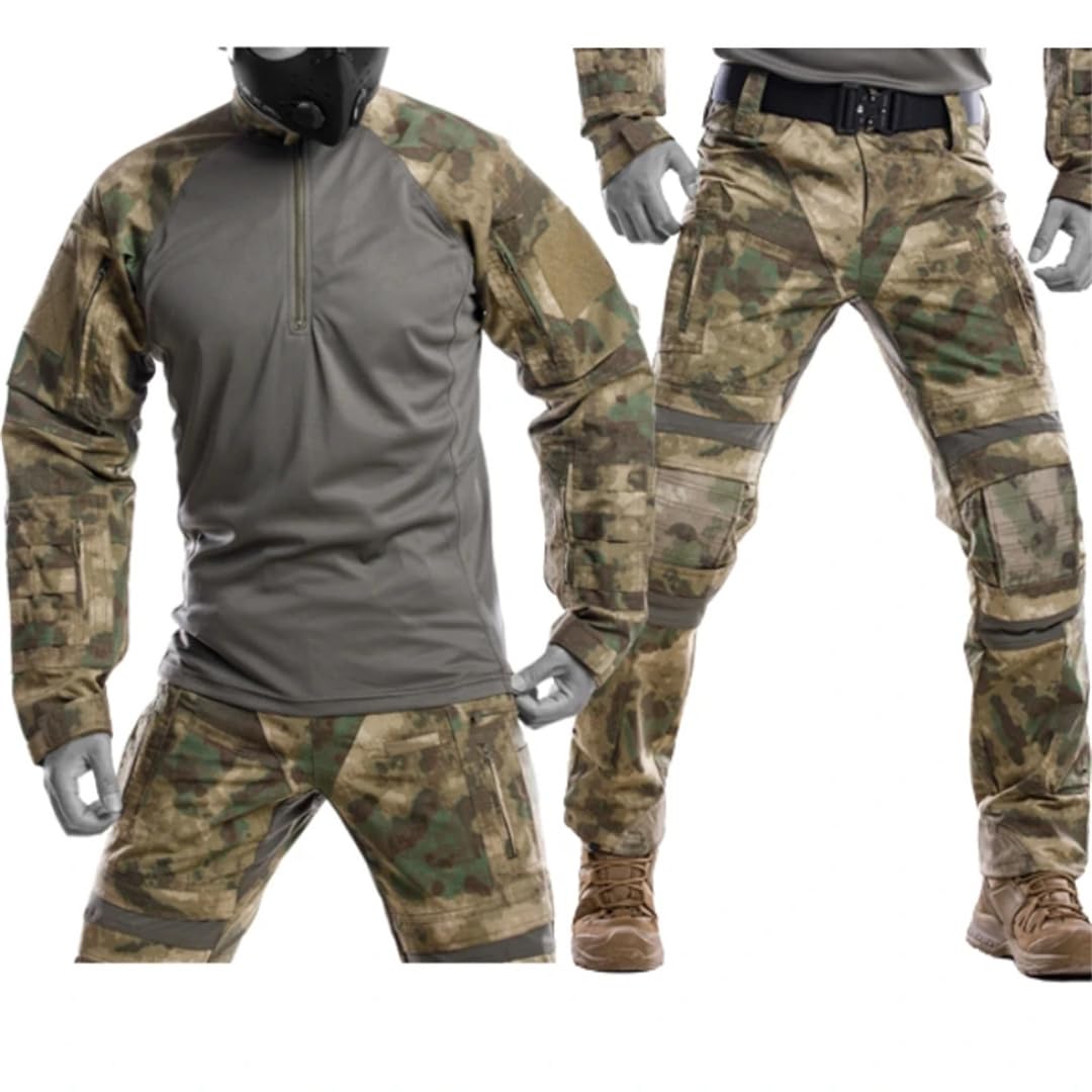 Multicam - Traje táctico de combate, uniforme de camuflaje, equipo de entrenamiento al aire libre, ropa de caza y trabajo