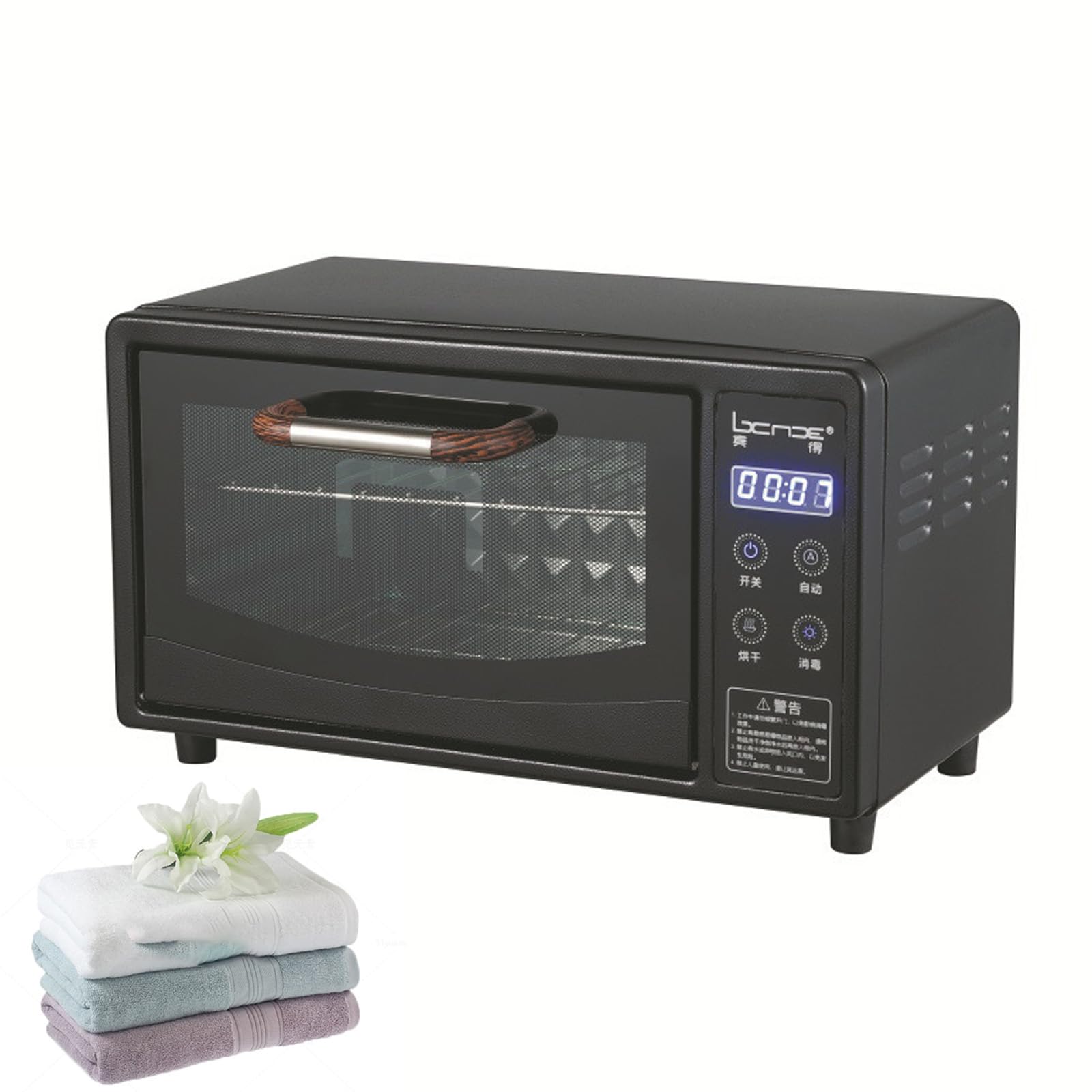 Armadietto per disinfezione UV, 24 l, sterilizzatore ad alta capacità con vassoio a 2 livelli, pulizia a 360° per strumenti per unghie, manicure, barbieri, spa e uso domestico