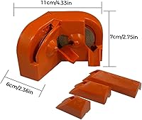Vista 7 de Afilador de brocas multifunción, afilador de brocas multiusos para amoladora con muelas (A-naranja)