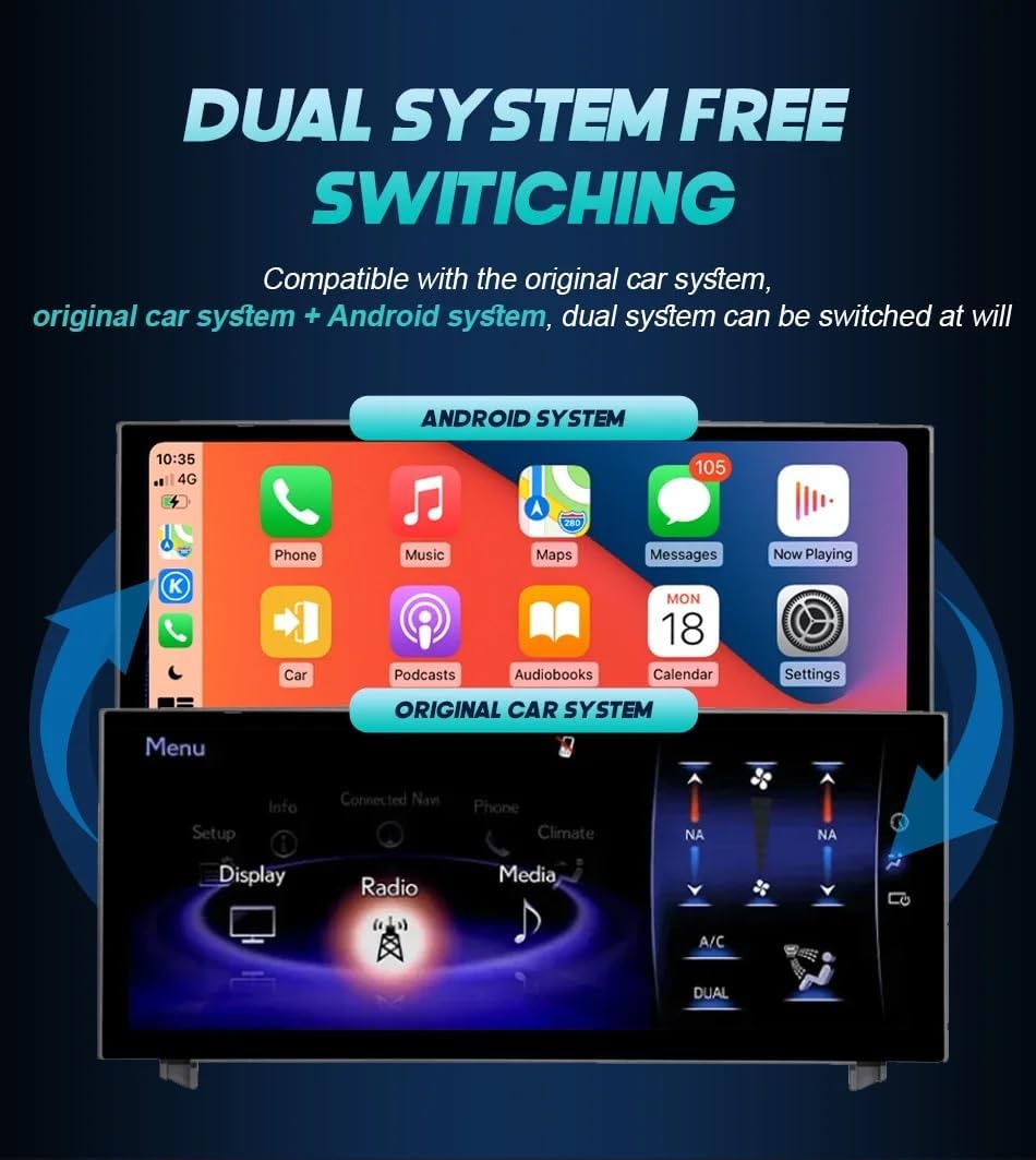 Amazon.co.jp: Android14 CarPlay ナビゲーションシステム レクサス