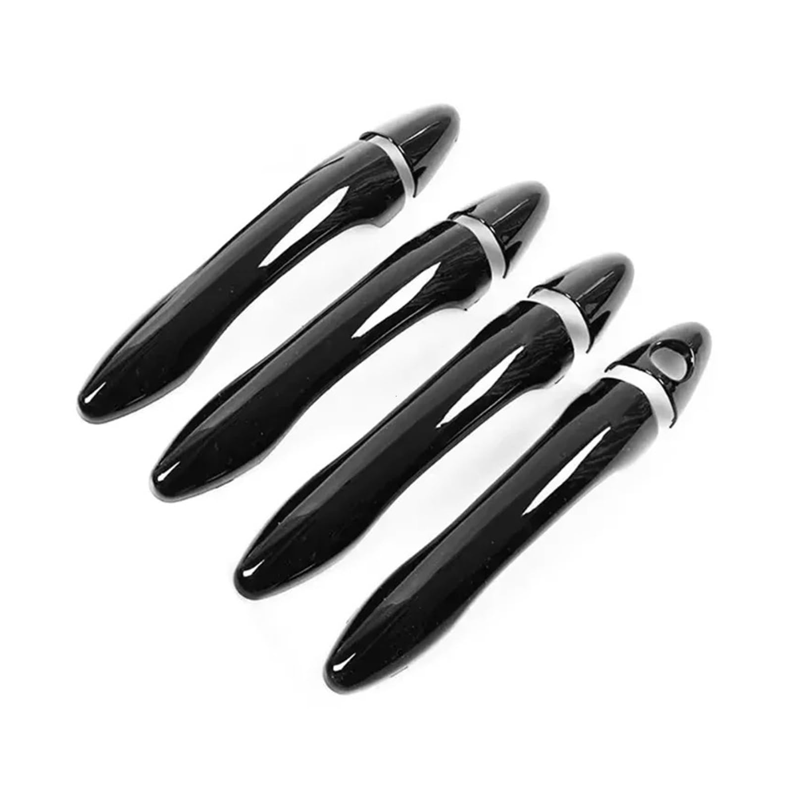 Pacsci Black Car Outer Door Handle For Kia Optima K5 2011-2015 For Smart Car Carbon Fiber Style Exterior Door Handle Moulding Cover Trim Sticker Decor Auto Accessories(Black)