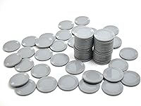 Vista 8 de Smartdealspro 64pcs 1.260 in/1.26 pulgadas plástico opaco aprendizaje contadores discos mini fichas de póquer fichas de juego con caja