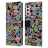 Head Case Designs sous Licence Officielle Ready Player One Collage Graphiques Étui Portefeuille en Cuir Compatible avec Samsung Galaxy S21+ 5G