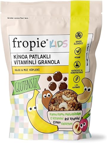 Fropie Kids Granola - Kaju & Muz Küpleri 240gr