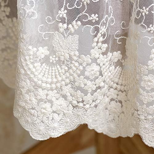 51 inches Width Vintage Leaf Floral Embroidery Lace Fabric by The Yard