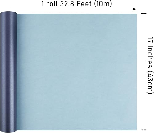 Miniatura 2 de NESCCI Papel de regalo mate azul oscuro, papel de brillo perlado de color sólido, papel de regalo perfecto para bodas, día de San Valentín,