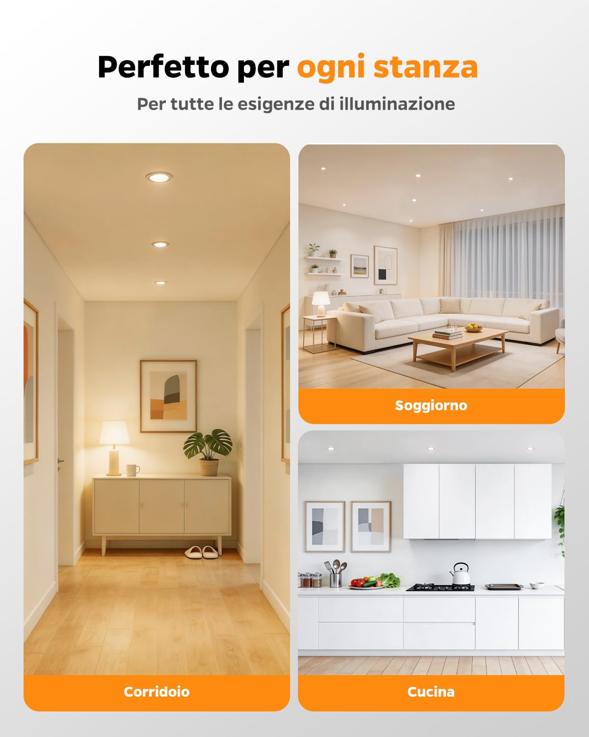 Sanyoung Faretti da Incasso per Cartongesso Dimmerabile 4W, Set di 20 | Foro 55-68mm, Luce Caldo Luce Naturale Luce Freddo, 320LM, Impermeabile IP44, Faretto LED 220V per Bagno