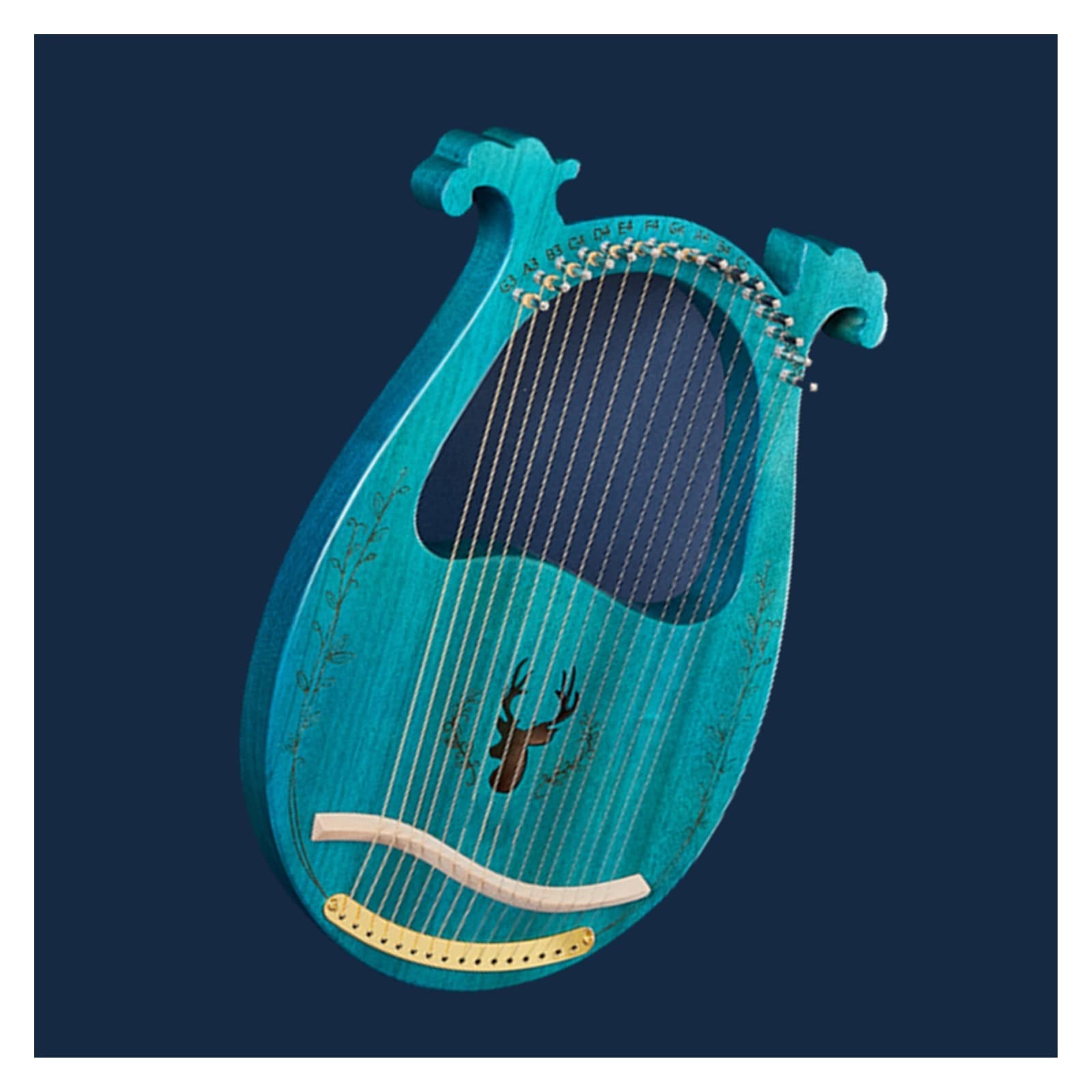 Harfen Kinderleier Harfe 16-saitige Holzmusik Traditionelles Saiteninstrument Harfe Professionelles Instrument (Color : 2)