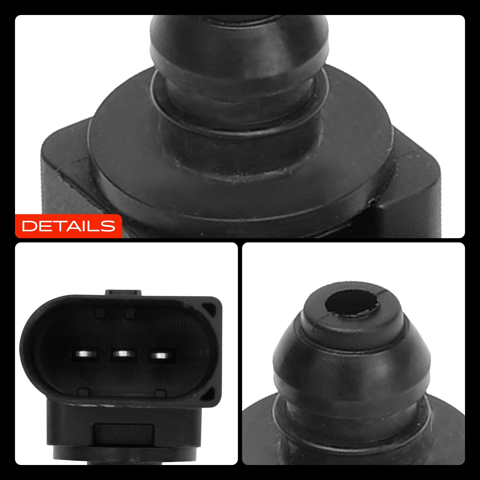 Frankberg Sensor de presión del tubo de aspiración 3-Polos Diesel Compatible con Serie 3 E46 E90 Serie 3 cabrio E46 Serie 3 Coupé E46 E92 Serie 5 E60 F10 Serie 5 Touring E61 Replace# 13627792260