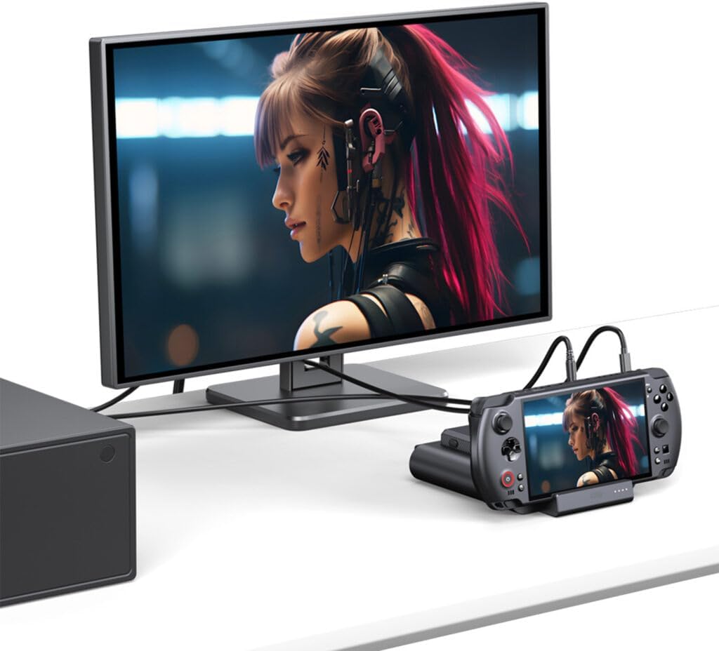 GPD Win 5 Docking Station | Official Desktop Smart Hub for GPD Win 5 Handheld PC | 100W Power Delivery, 4K@144Hz HDMI 2.1 Output, Ethernet, USB Hub