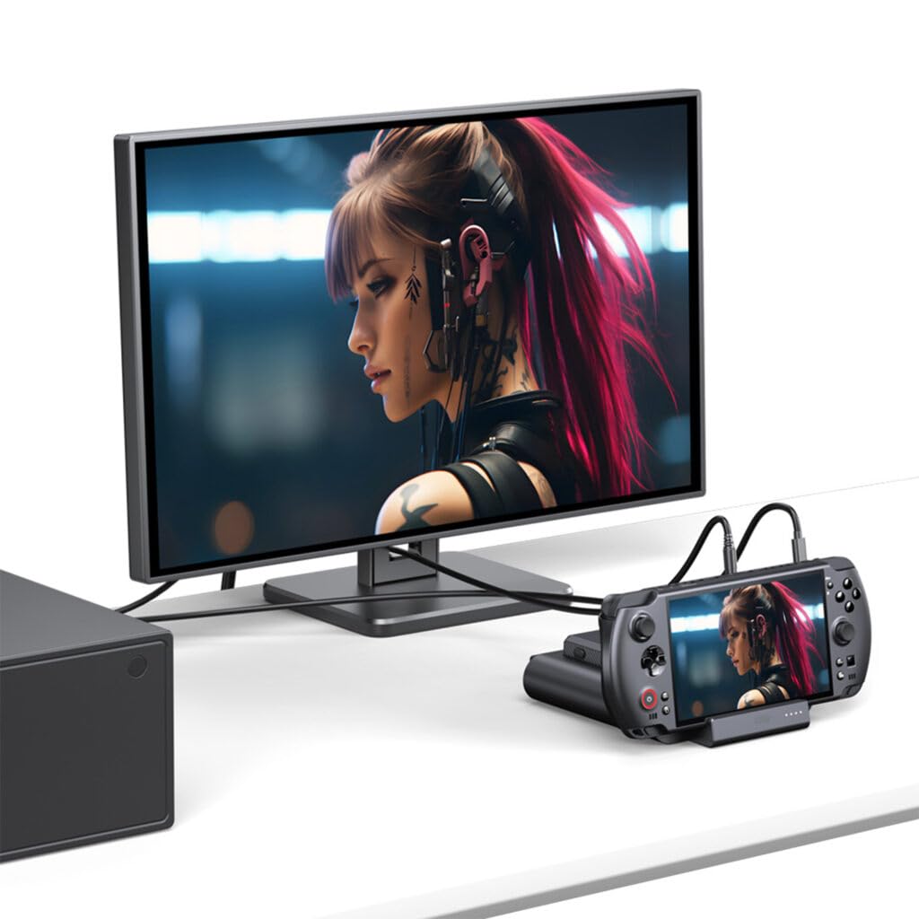 Station d'accueil GPD Win 5 | Hub Intelligent Officiel pour PC Portable GPD Win 5 | Alimentation 100 W, Sortie HDMI 2.1 4K@144 Hz, Ethernet, hub USB