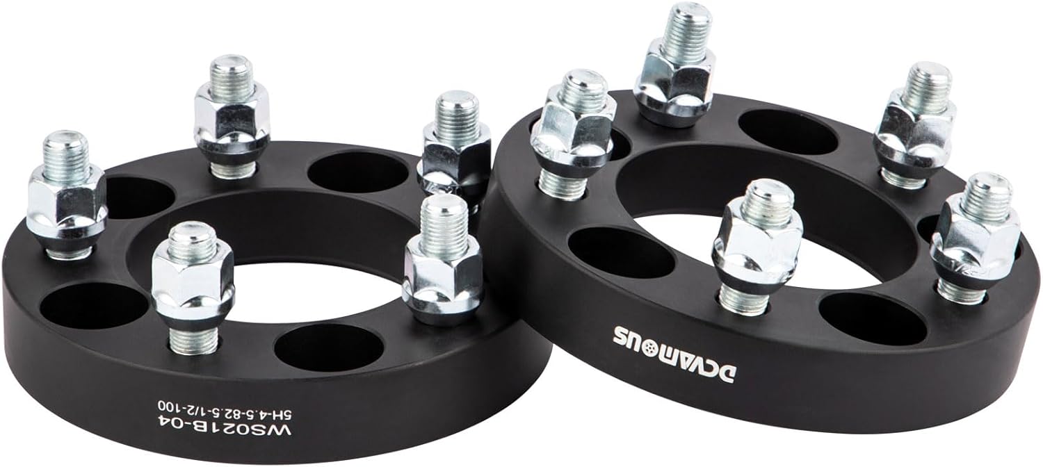 DCVAMOUS 4PC Black 5x115 to 5x120 Wheel Adapters 1 Inch 12x1.5 Studs Compatible with Chevy-Cadillac-Buick-Pontiac 5 Lug for 2000-2013 Impala | 2016-2022 Malibu | 2018-2022 Equinox | 1992-2002 Eldorao - Image 6