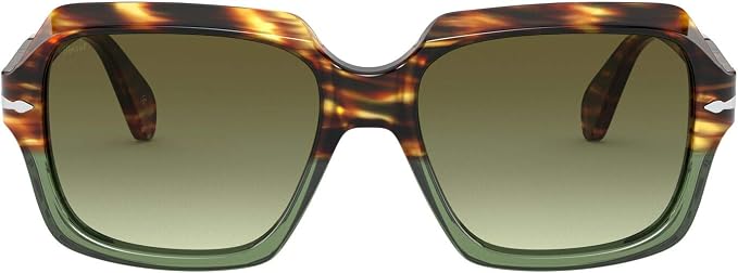 Occhiali da Sole Persol PO 0581S STRIPED BROWN GREEN/GREEN SHADED 54/17/145  unisex : Amazon.it: Abbigliamento