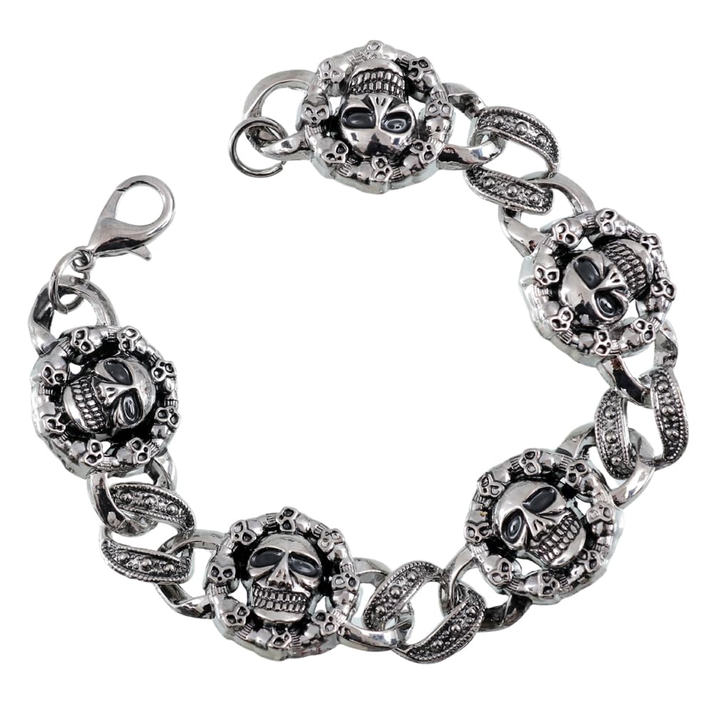 University Trendz Oxidised Silver Skeleton Bracelet for Men/Boys (B0CX1YYJBR) Amazon Price History, Amazon Price Tracker