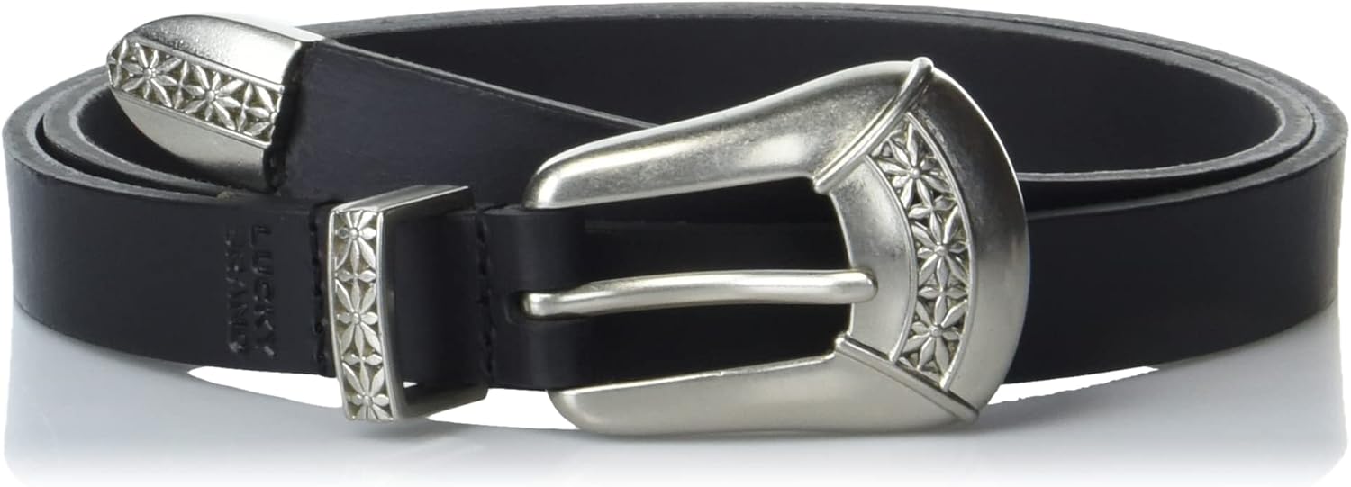 Lucky Brand Women's Western-Inspired Leather Belt | Classic | American Heritage | Casual | Vintage | Cowboy