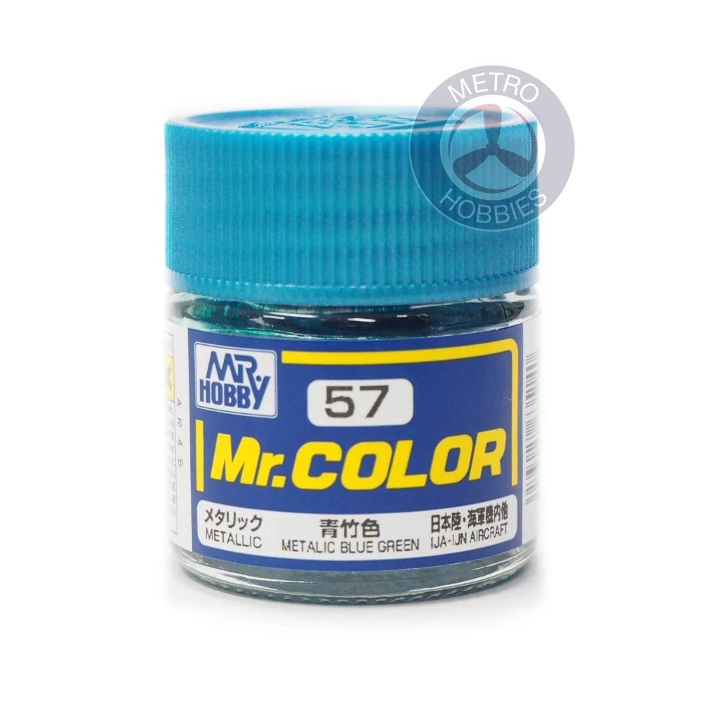 Amazon.com: C57 Metallic Blue Green 10ml, GSI Mr. Color : Arts
