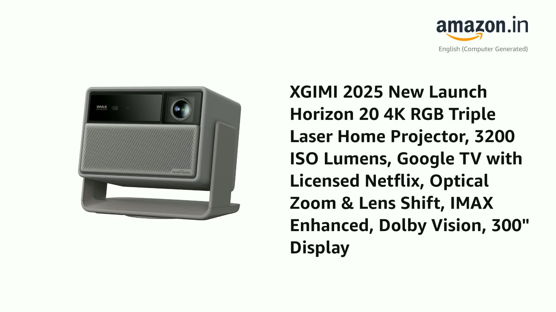 XGIMI HORIZON 20 Pro 4Kプロジェクター 240Hz Amazon.co.jp: XGIMI