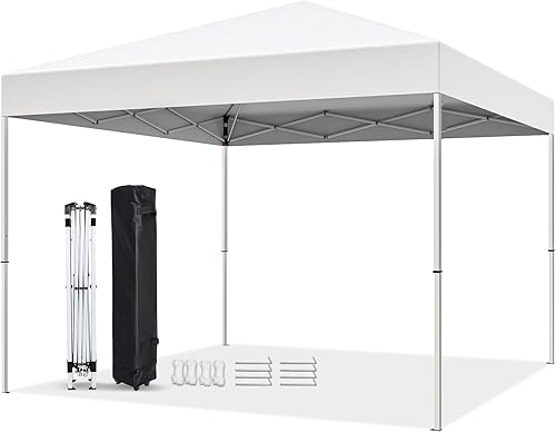 Miniatura 10 de Nova Microdermabrasion Tienda de campaña desplegable de 10 x 10 pies, fácil de instalar al aire libre, patas rectas instantáneas, refugio portátil