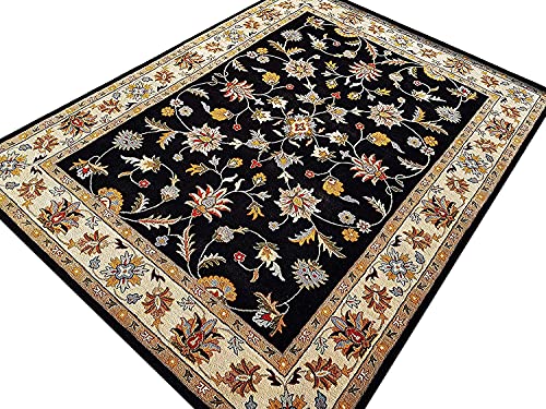Image of Mordern Design Handmade Tufted Carpet Pure Woollen Export Quality Carpet for Living Room, Bedroom Hall [ Size 12 x 12 Square, Color Multi T4 ]
