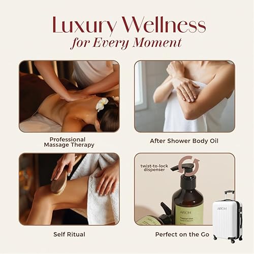 Miniatura 6 de AiROM Aceite de masaje de aromaterapia  Aroma ritual de spa tailandés con citronela y eucalipto  Aceite corporal para dolores musculares,