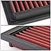 DNA Motoring AFPN-020-RD Clean Air Washable Drop In Panel Air Filter Enhance Engine Performance Power & Acceleration Improve [Compatible with 92-05 BMW Z3 Z4 M3 3-Series]