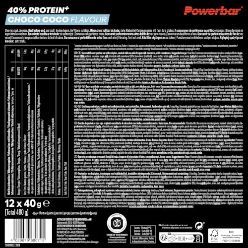 Powerbar 40% Protein + Crisp Bar (12x40g) Choco Coco - Riegel - Protein Riegel – Ansicht 2