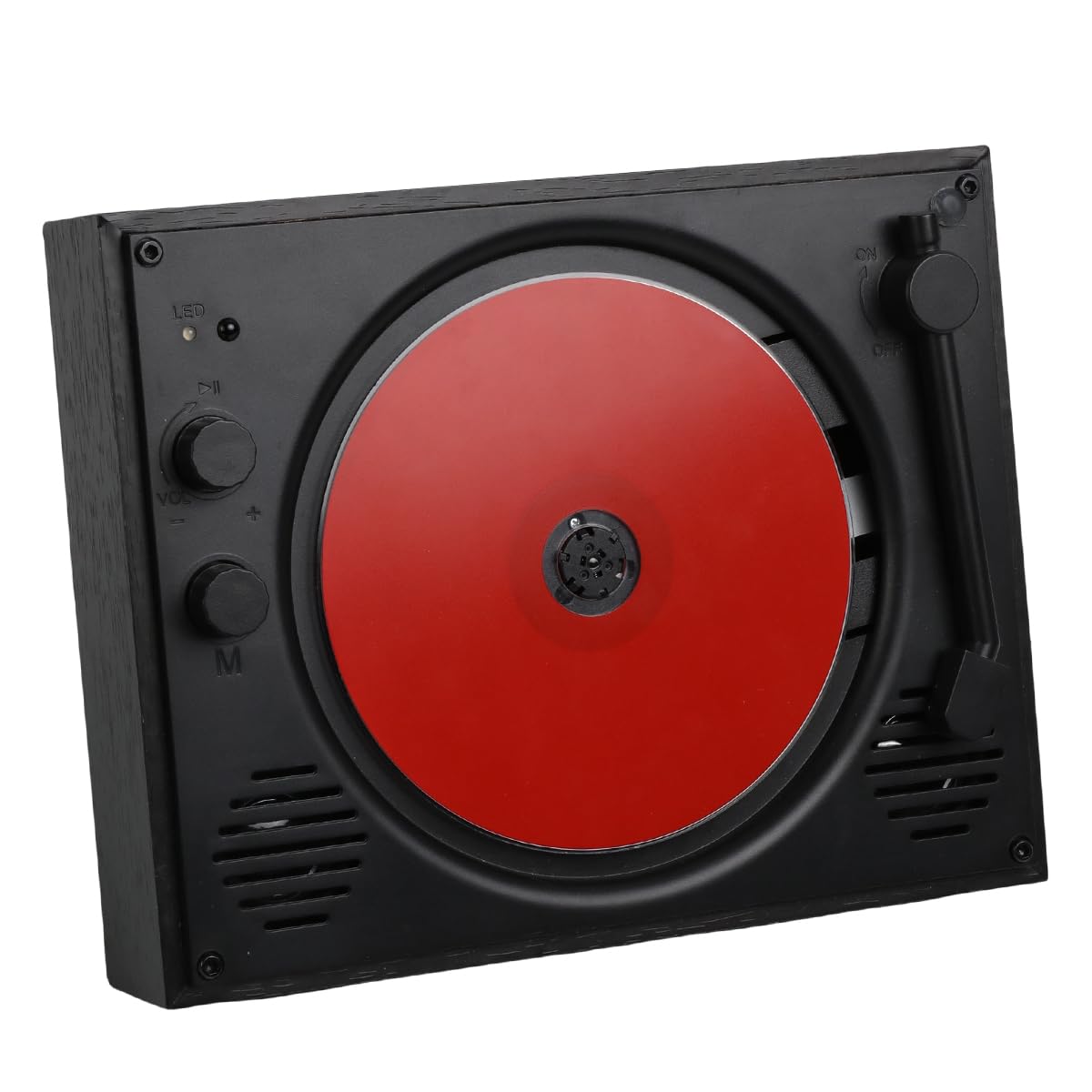 Bluetooth CD Player with Speakers and Remote Control for Home Use (Black)