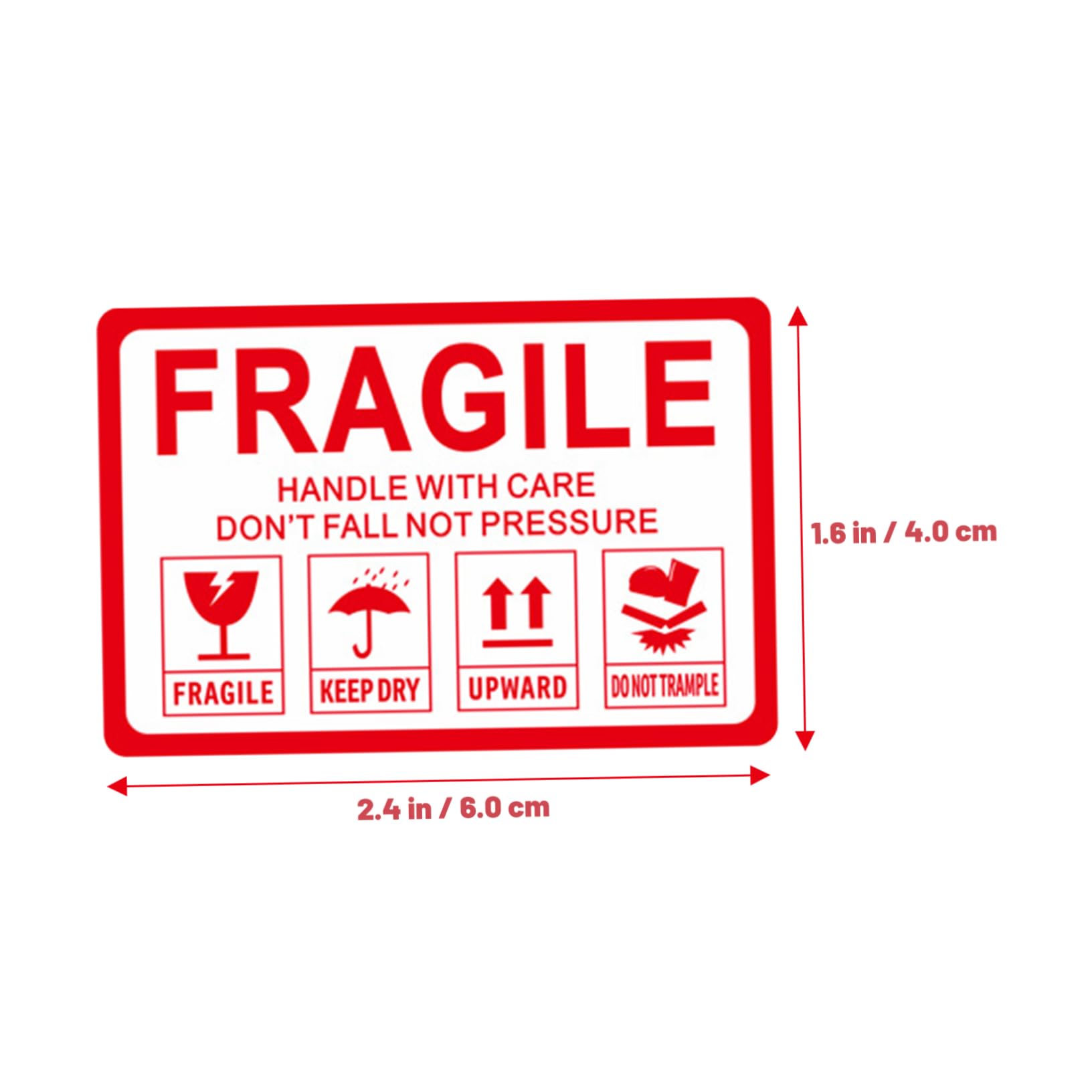 Gogogmee Fragile Moving Stickers Roll Warning Label Sticker Shipping Boxes Sealing Tape Removable Adhesive Fragile Product Labels