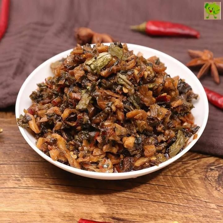 Miniatura 3 de lechuga de espárragos de chile picante 9.88 ozlata, vegetales sazonados, encurtidos vegetales frescos, pasta de chile, salsa de fideos mixtos,