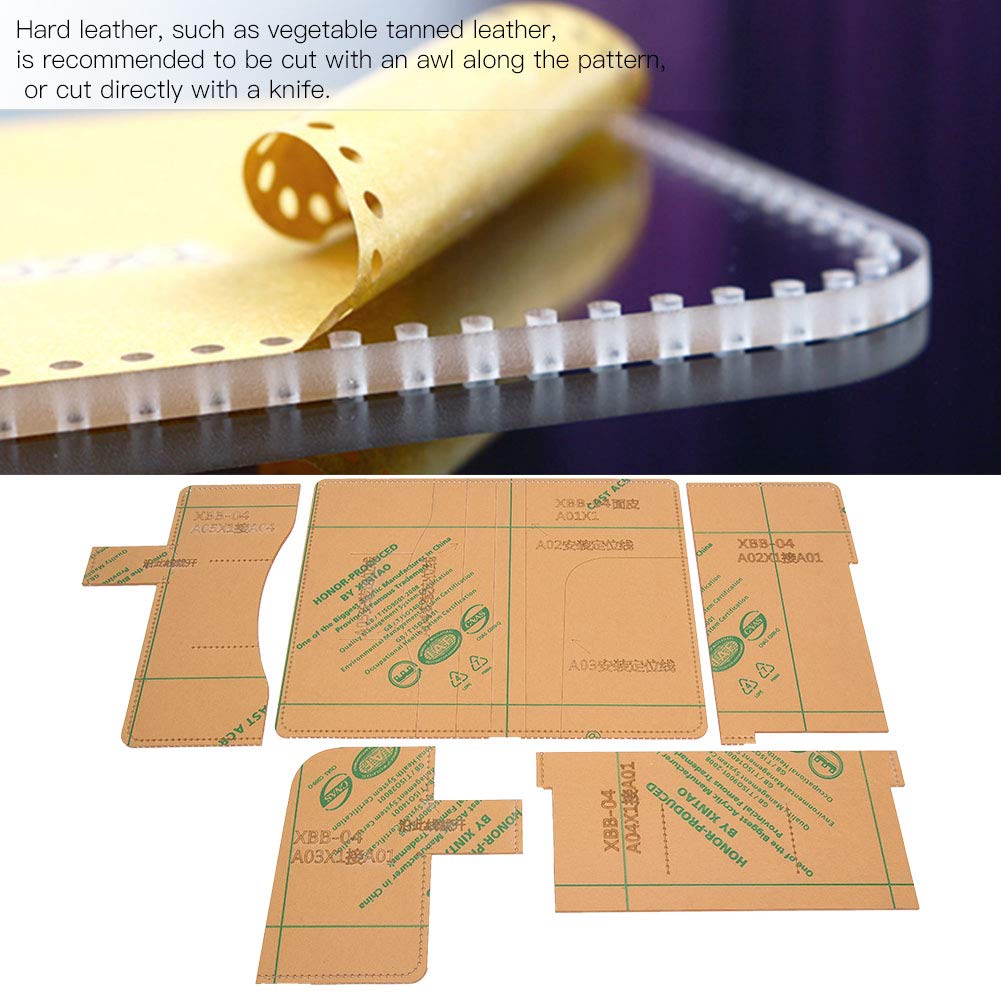 Acryl Notebook Tasche Tagebuch Buch Fall Leder Vorlage Set Schablone DIY Lederhandwerk Schimmel Leder Muster Vorlagen Werkzeug