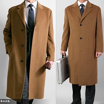 ロングコート　チェスターコート　Lサイズ　カシミヤ100% カシミア混　キャメル 楽天市場】カシミヤ100% チェスターコート キャメルの通販