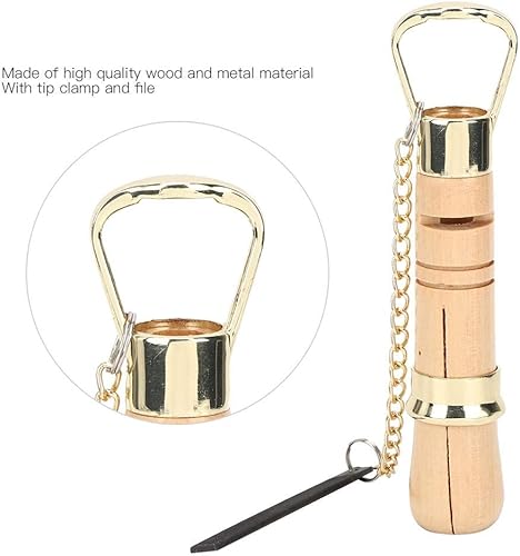 Miniatura 4 de Alomejor Herramienta de reparación de punta de taco de billar, herramienta de reparación de pinza de punta de taco de billar de madera, herramienta