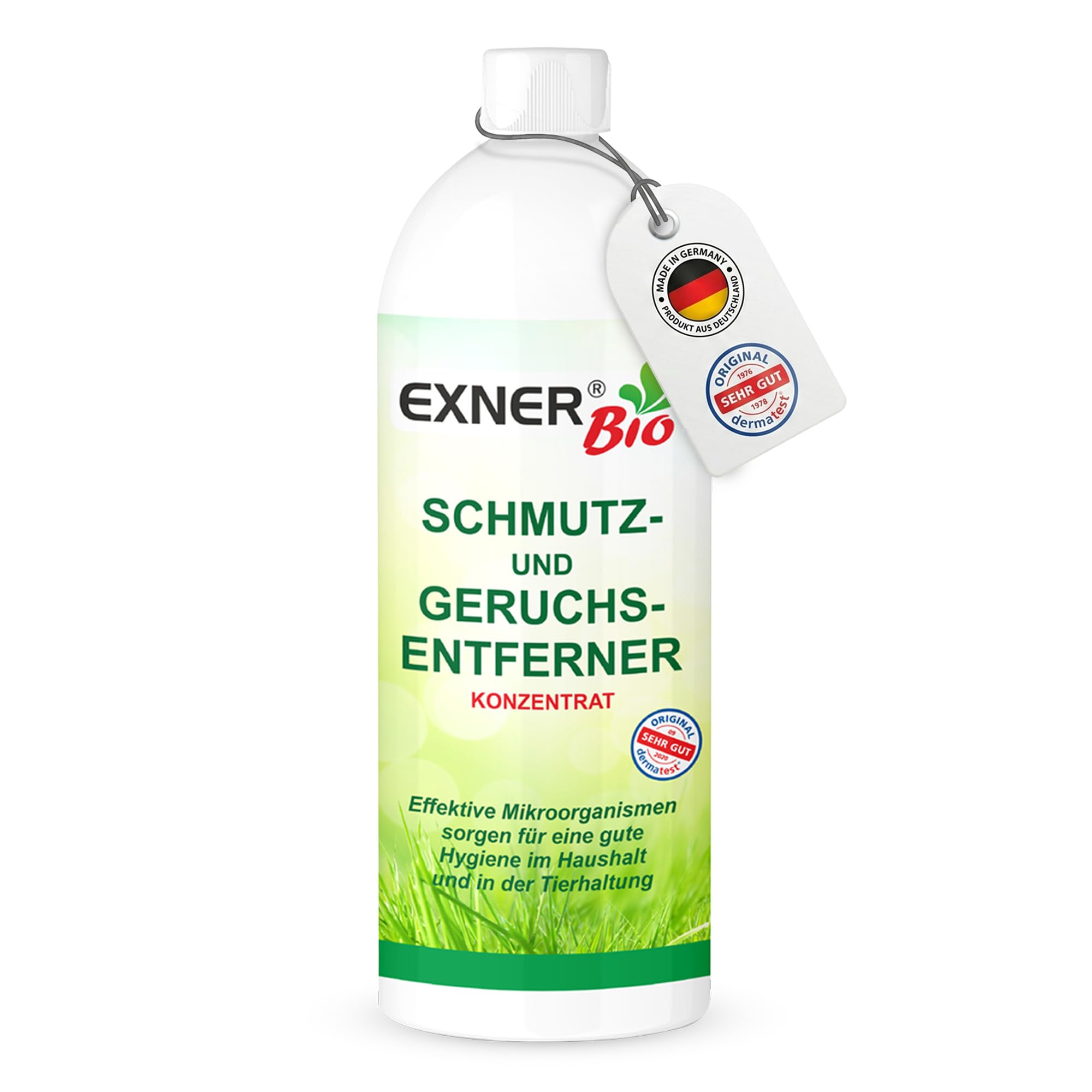 Enzymreiniger Konzentrat gegen Tiergerüche & organische Gerüche – Geruchsentferner & Geruchsneutralisierer mit effektiven Mikroorganismen gegen Urin, KOT & Erbrochenes – 1 Liter